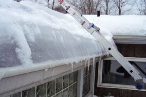 Ice Dam on Roof